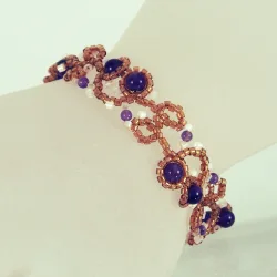 Bracelet M Gold filled 14K - Arabesque Amethyst-Golden - Bracelet M Gold filled 14K - Gold filled 14K